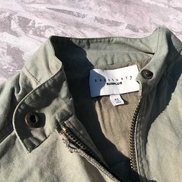 Sanctuary Surplus Army Green Jacket - Picture 3 of 10